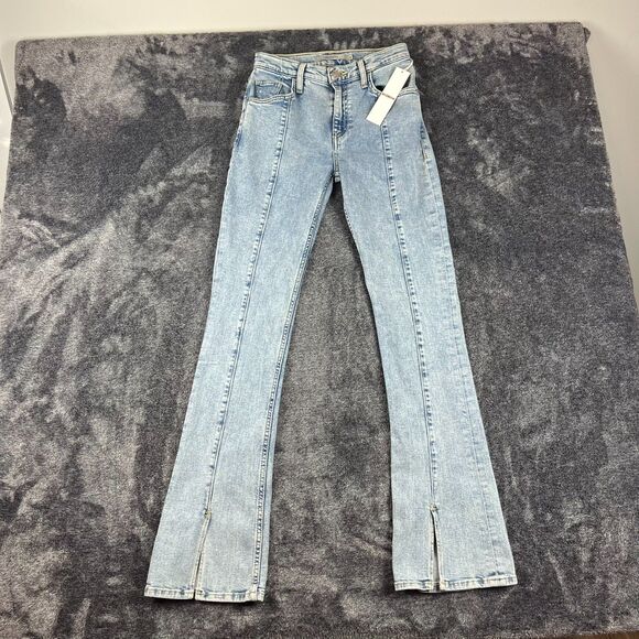 Hudson Barbara Bootcut Split Ankle Light Blue Denim Jeans Women's 25X31 NWT - Picture 1 of 14